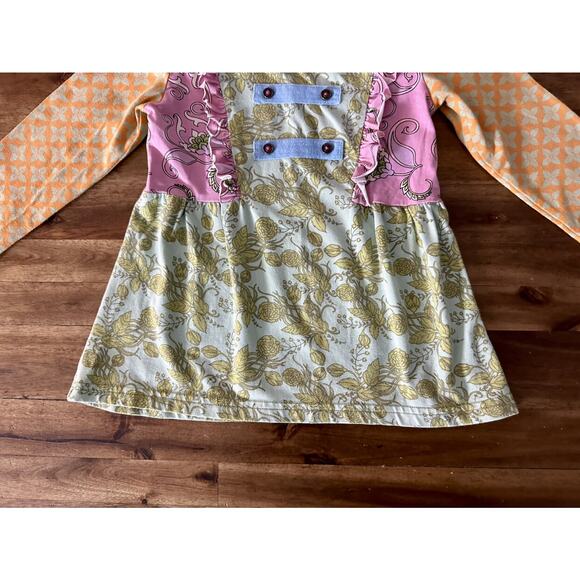 Matilda Jane Secret Fields Cottonwood Blossoms Knit Floral Long Sleeve Green Tee - Picture 4 of 6